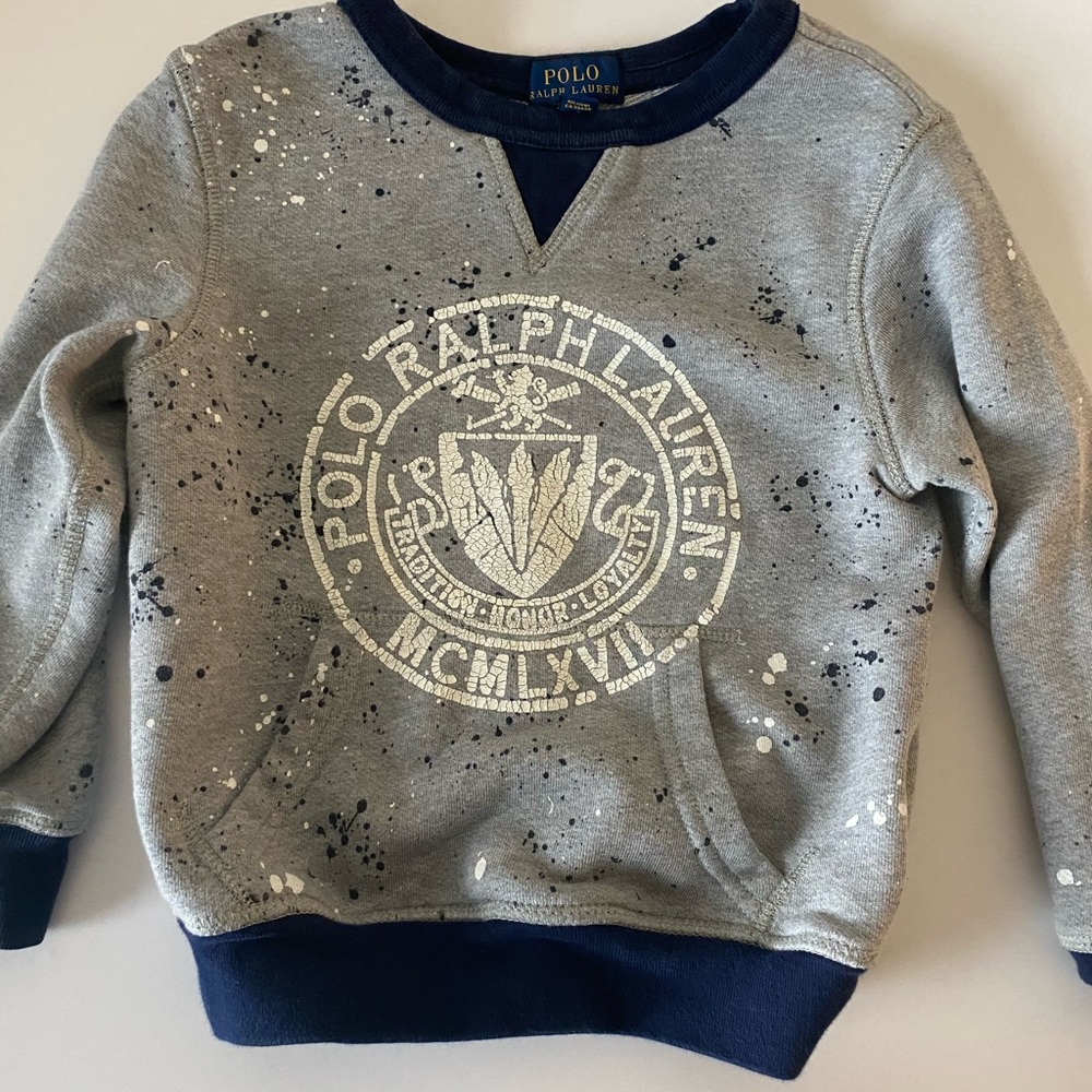 Boys size 4/4t Polo Graffiti Sweatshirt